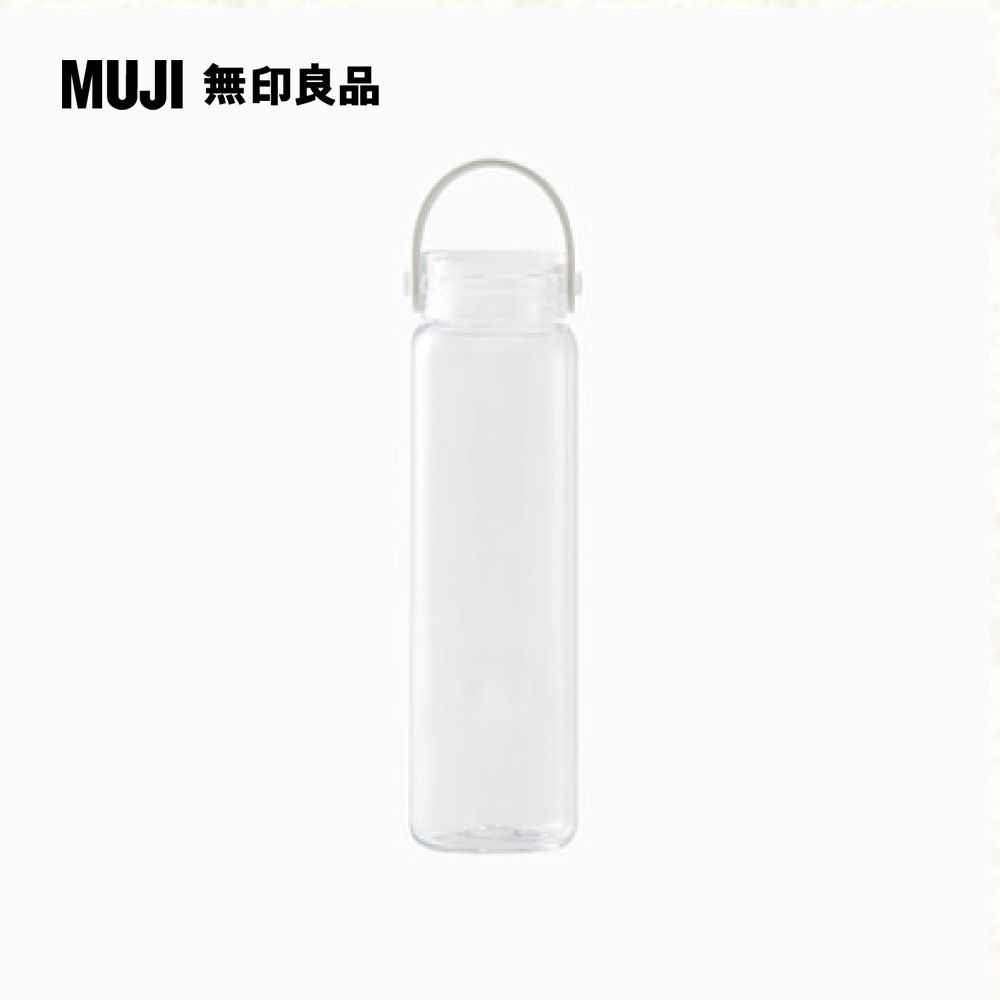 MUJI 無印良品 攜帶式透明水壺/附提把/410ml
