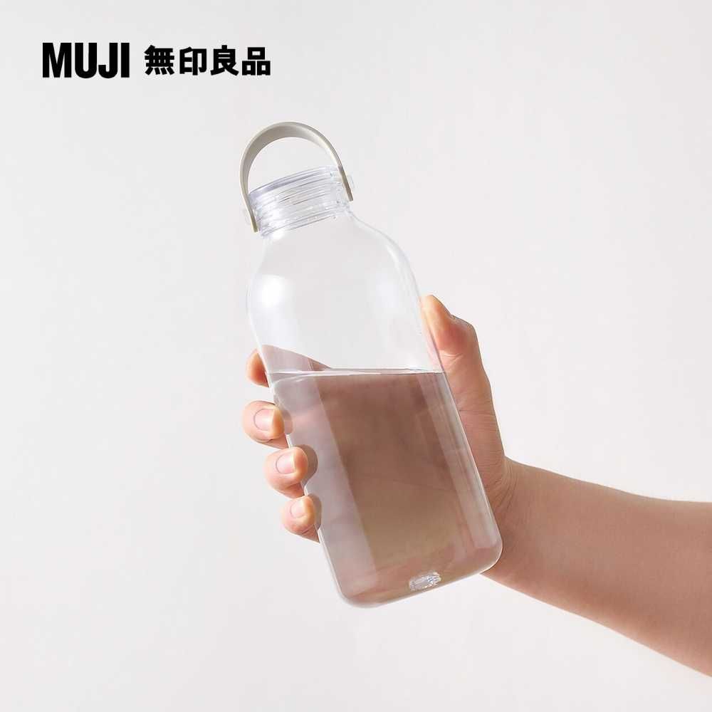 MUJI 無印良品 攜帶式透明水壺/附提把/1100ml1.1L