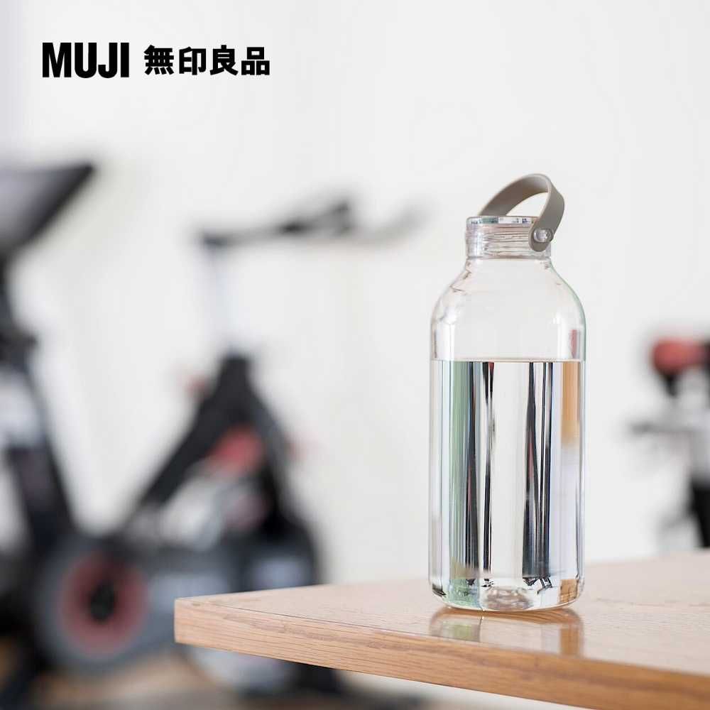 MUJI 無印良品 攜帶式透明水壺/附提把/1100ml1.1L