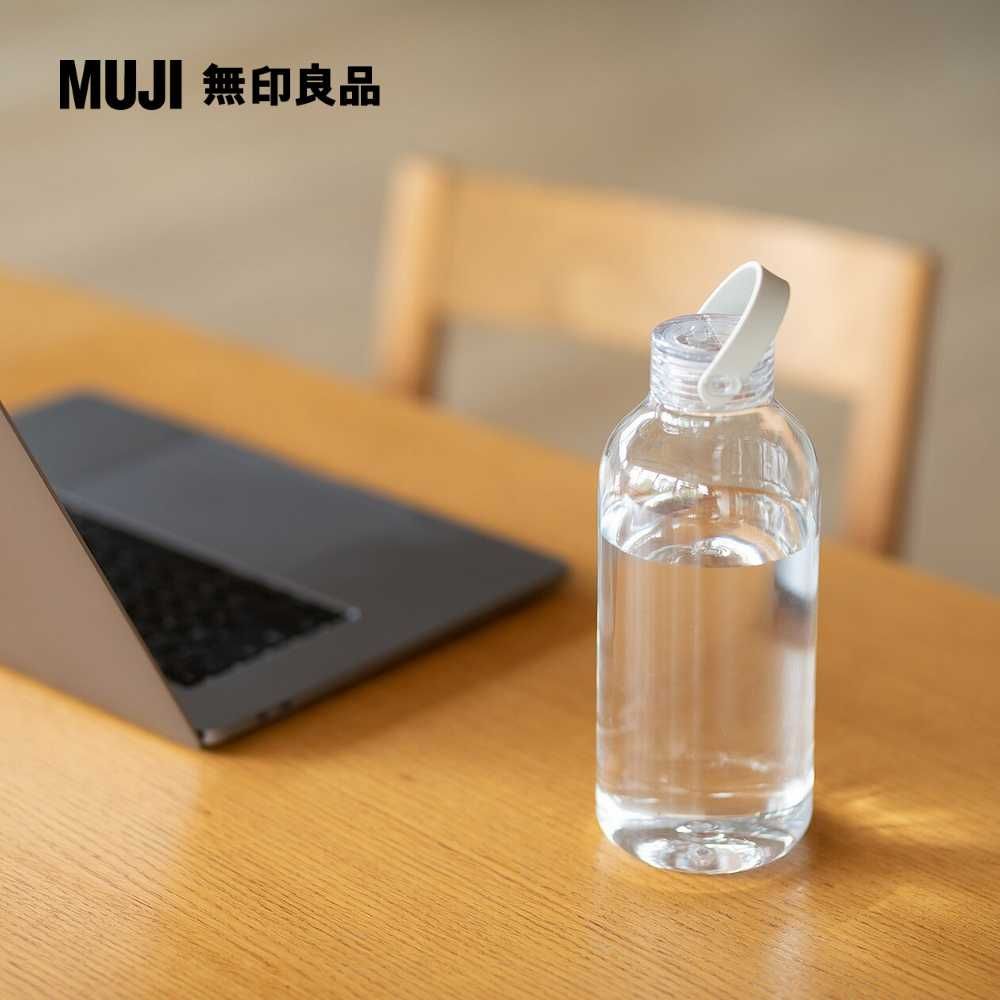 MUJI 無印良品 攜帶式透明水壺/附提把/1100ml1.1L