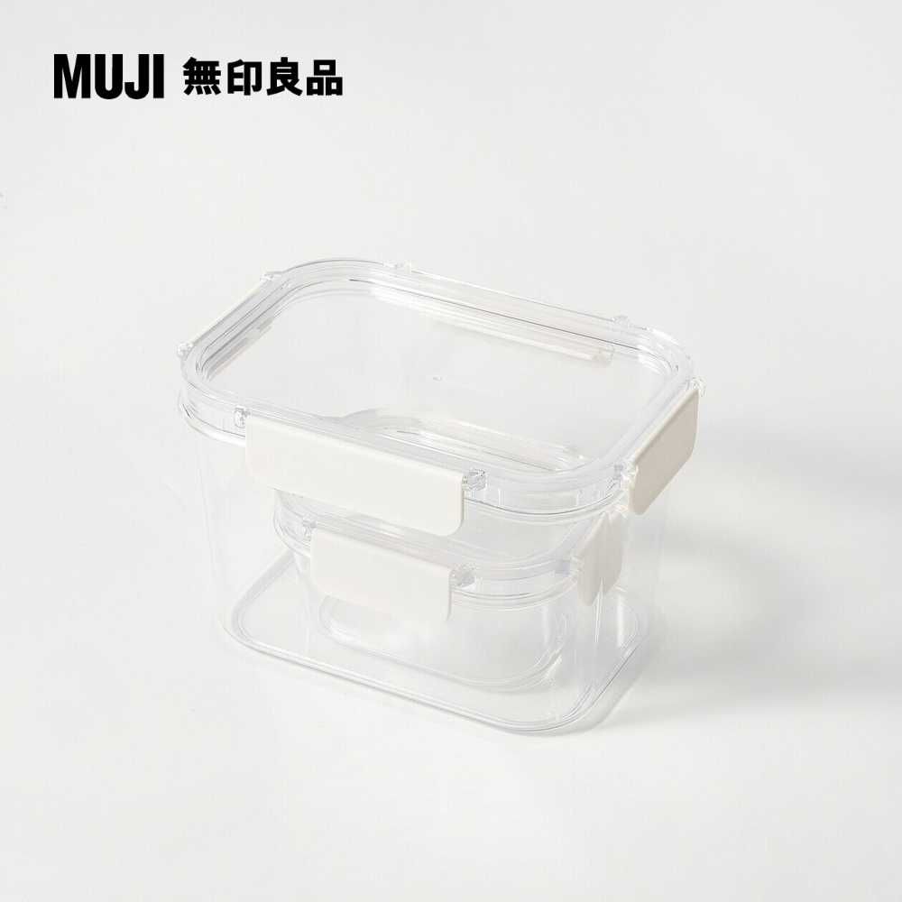 MUJI 無印良品 附扣透明保存容器/1.94L約高120mm