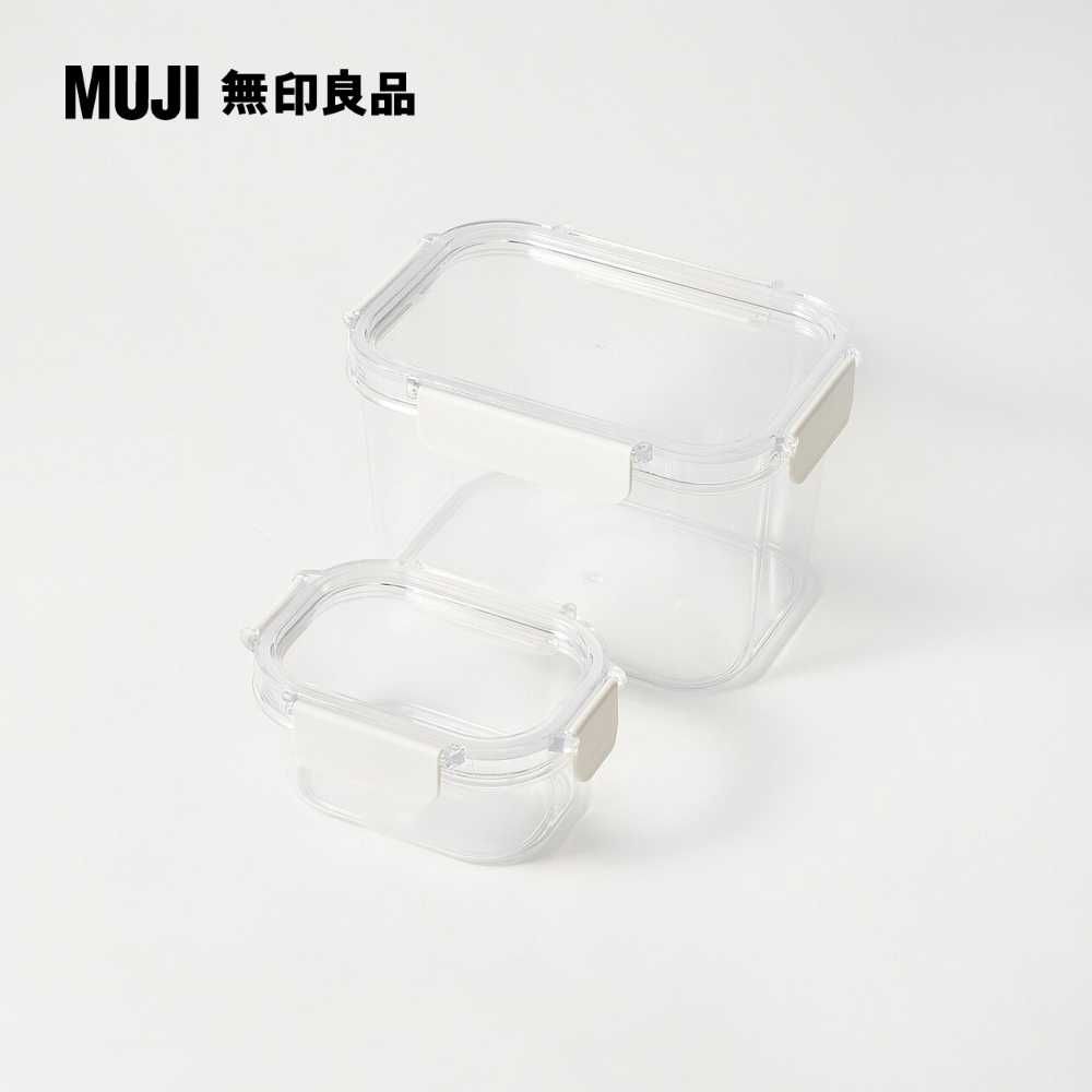 MUJI 無印良品 附扣透明保存容器/1.94L約高120mm