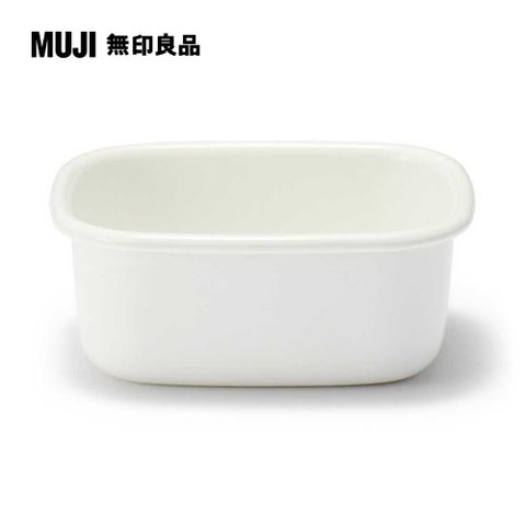 MUJI 無印良品 琺瑯保存容器/小約寬9.5*深11.5*高5 cm