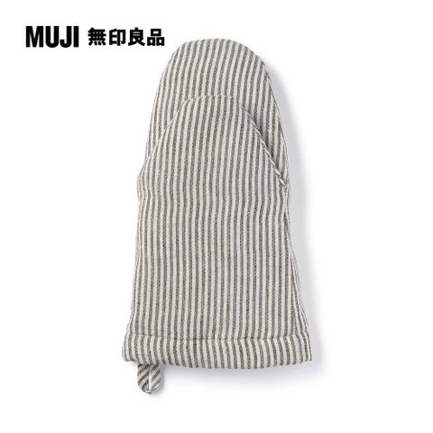 麻平織隔熱手套/直紋