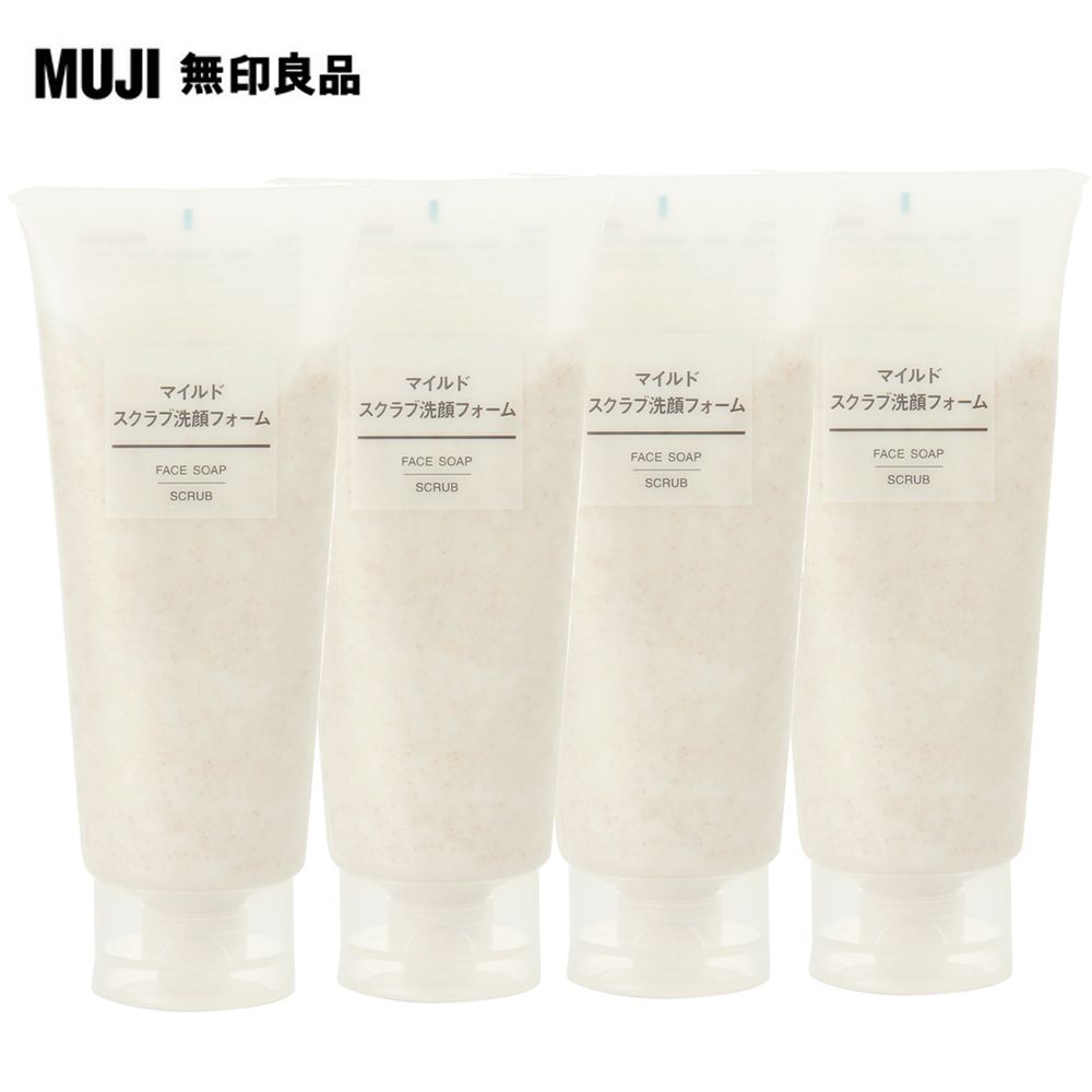 MUJI 無印良品 溫和去角質洗面乳200g*四入組