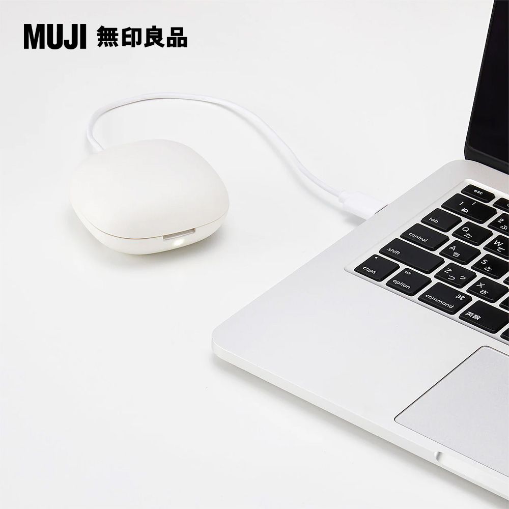 MUJI 無印良品 【MUJI 無印良品】行動無水香氛機(黑色收納袋)+精油/佛手柑10ml