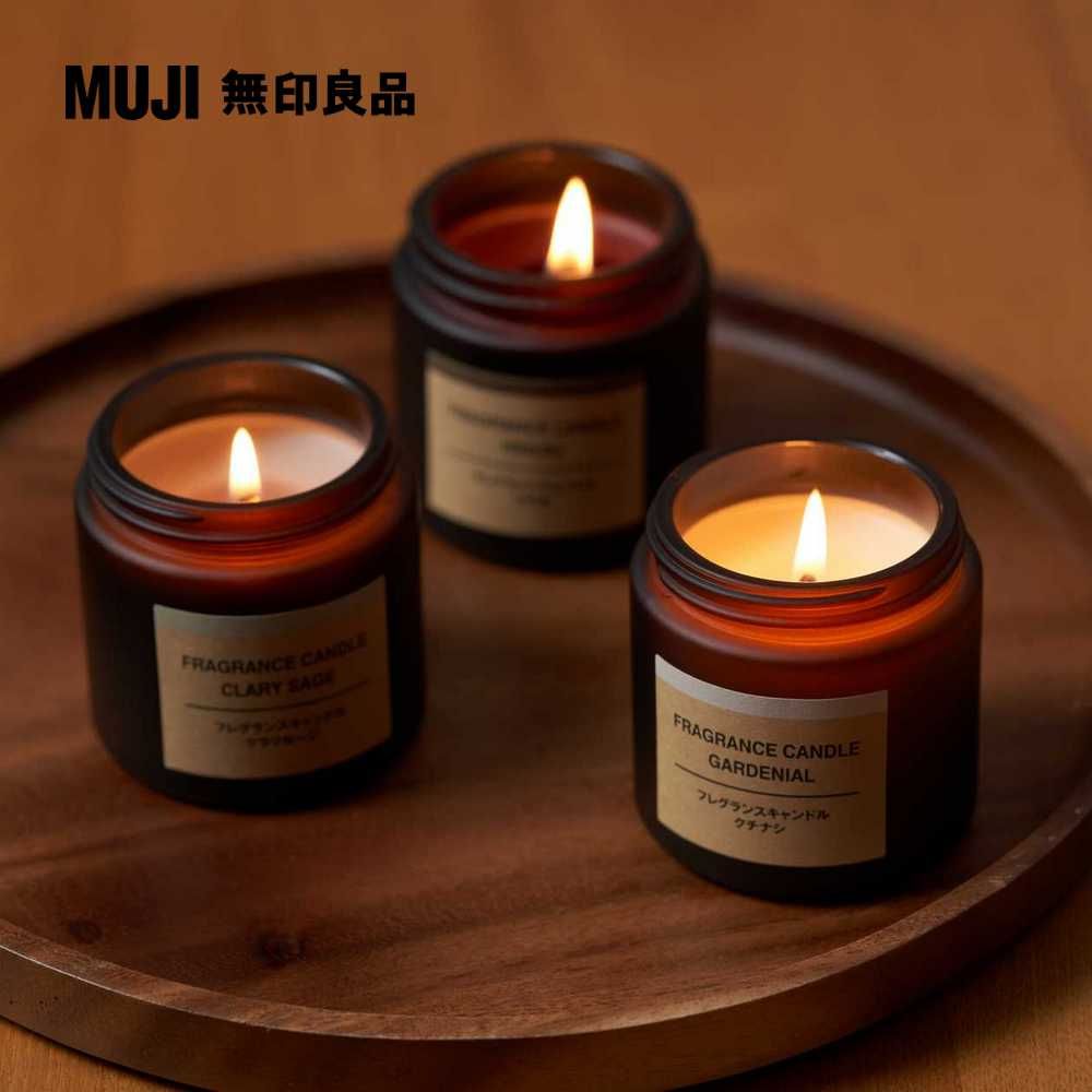 MUJI 無印良品 芬香蠟燭.岩蘭草香味/85g