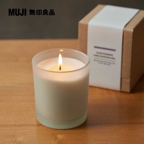 MUJI 無印良品 附杯芬香蠟燭.木質花香味/200g