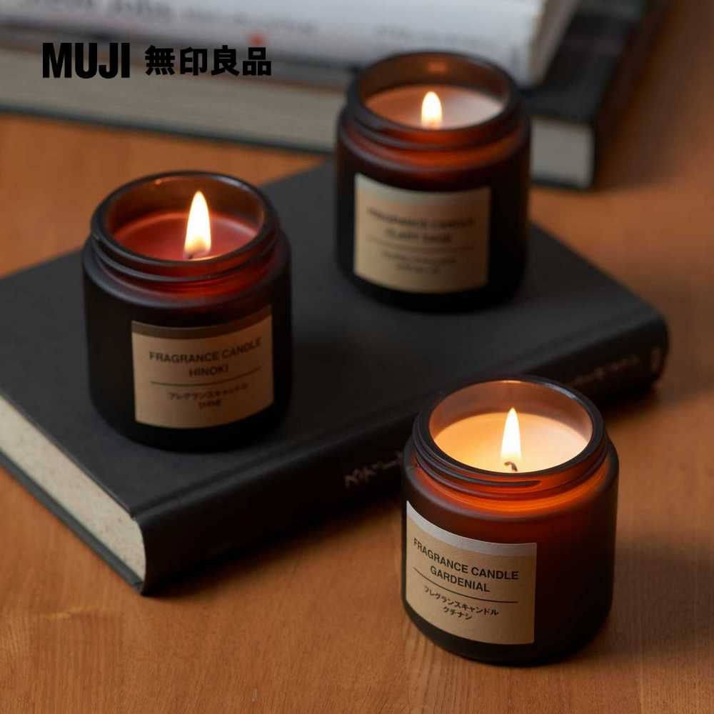 MUJI 無印良品 芬香蠟燭.日本扁柏香味/85g