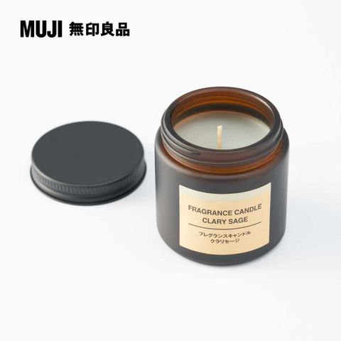 MUJI 無印良品 芬香蠟燭.鼠尾草香味/85g