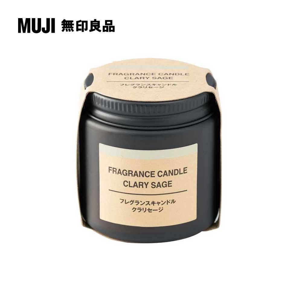 MUJI 無印良品 芬香蠟燭.鼠尾草香味/85g