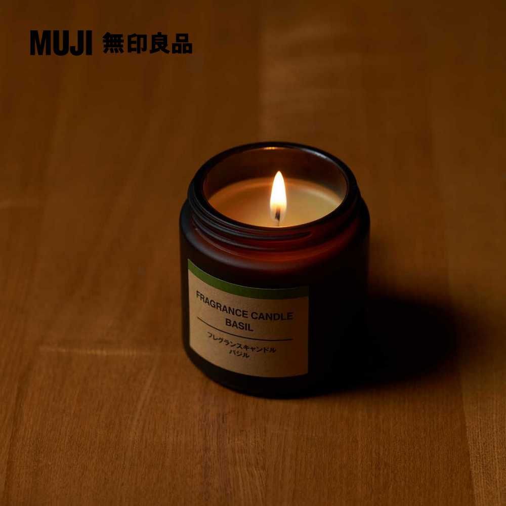 MUJI 無印良品 芬香蠟燭.羅勒香味/85g