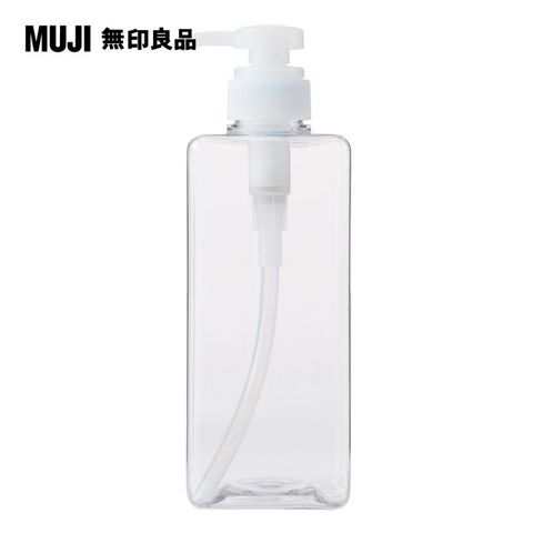 MUJI 無印良品 PET補充瓶/透明.600ml(S)