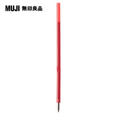 MUJI 無印良品 透明管原子筆筆芯(2號)/紅0.7mm