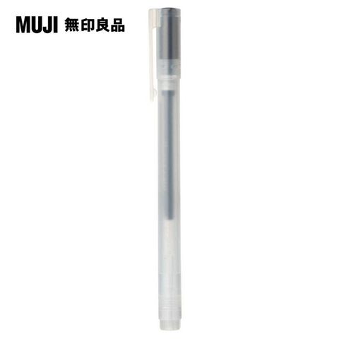 MUJI 無印良品 自由換芯附蓋膠墨筆/黑0.38mm