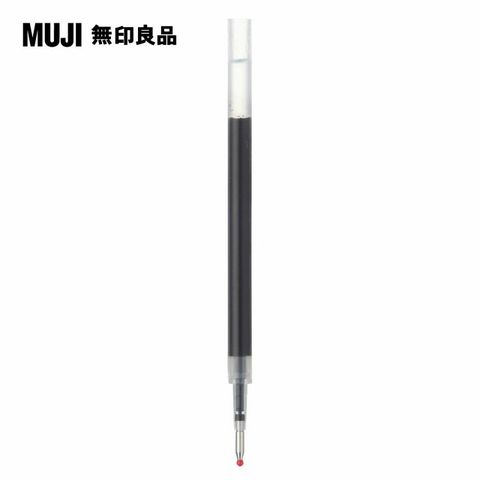 【MUJI 無印良品】自由換芯滑順膠墨筆芯/黑0.5mm
