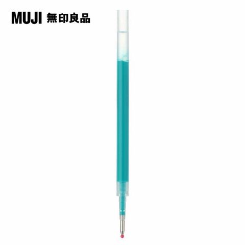 【MUJI 無印良品】自由換芯滑順膠墨筆芯/青蔥綠0.5mm