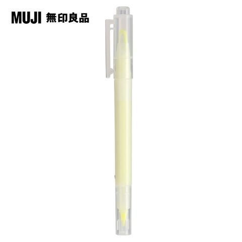 MUJI 無印良品 附窗螢光筆/黃(J)