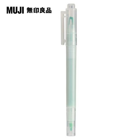 MUJI 無印良品 附窗螢光筆/綠(J)