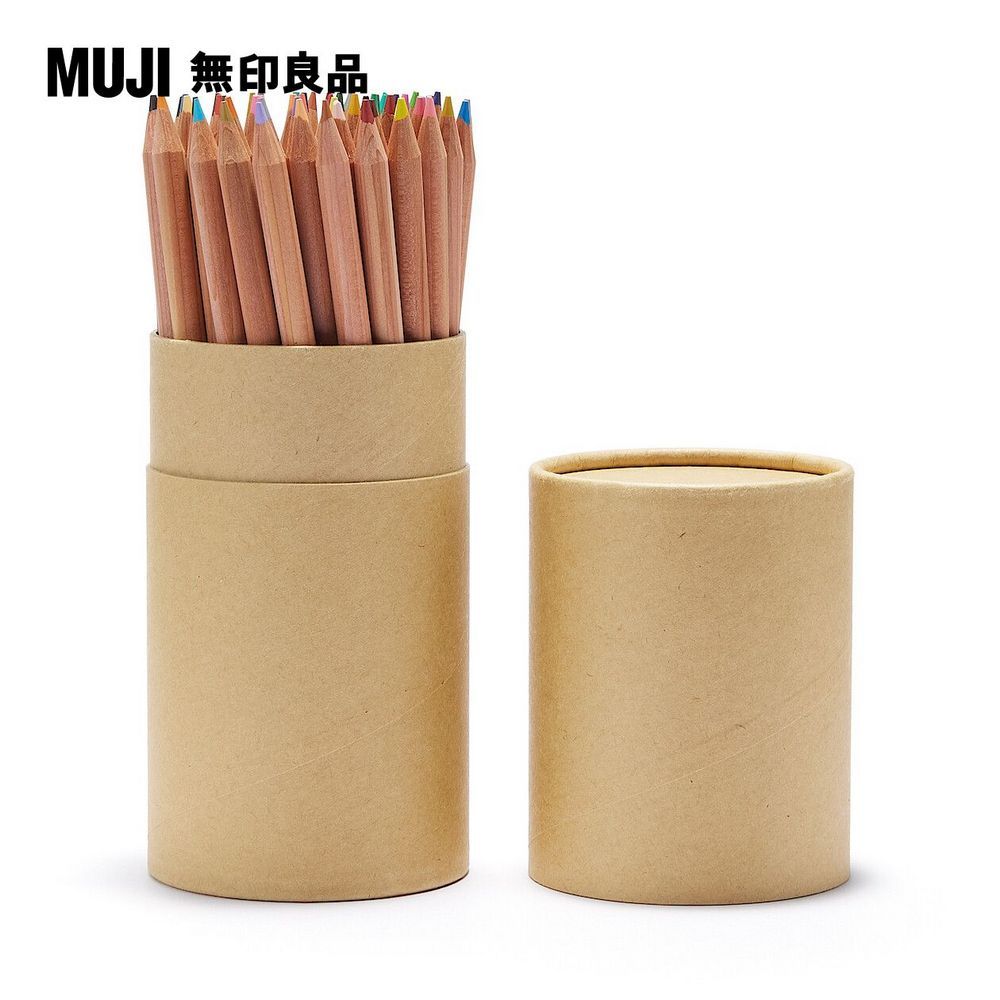 紙筒裝繪圖色鉛筆/60色【MUJI 無印良品】 - PChome 24h購物