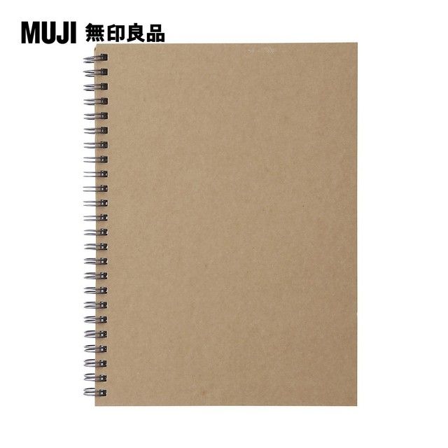 MUJI 無印良品 雙環筆記本(空白)/80張.A5.米