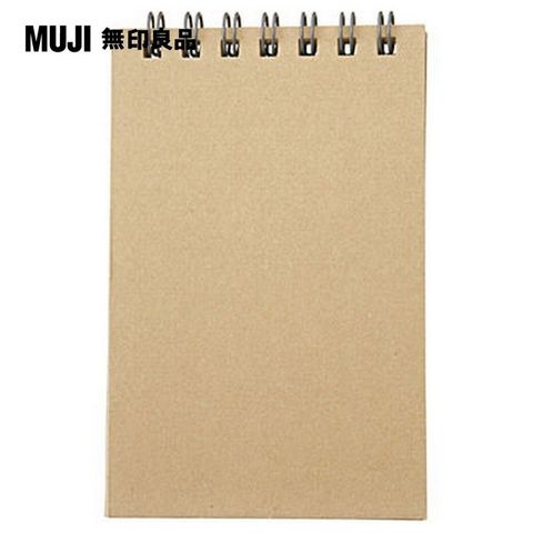 MUJI 無印良品 雙環筆記本/40張.A7.米