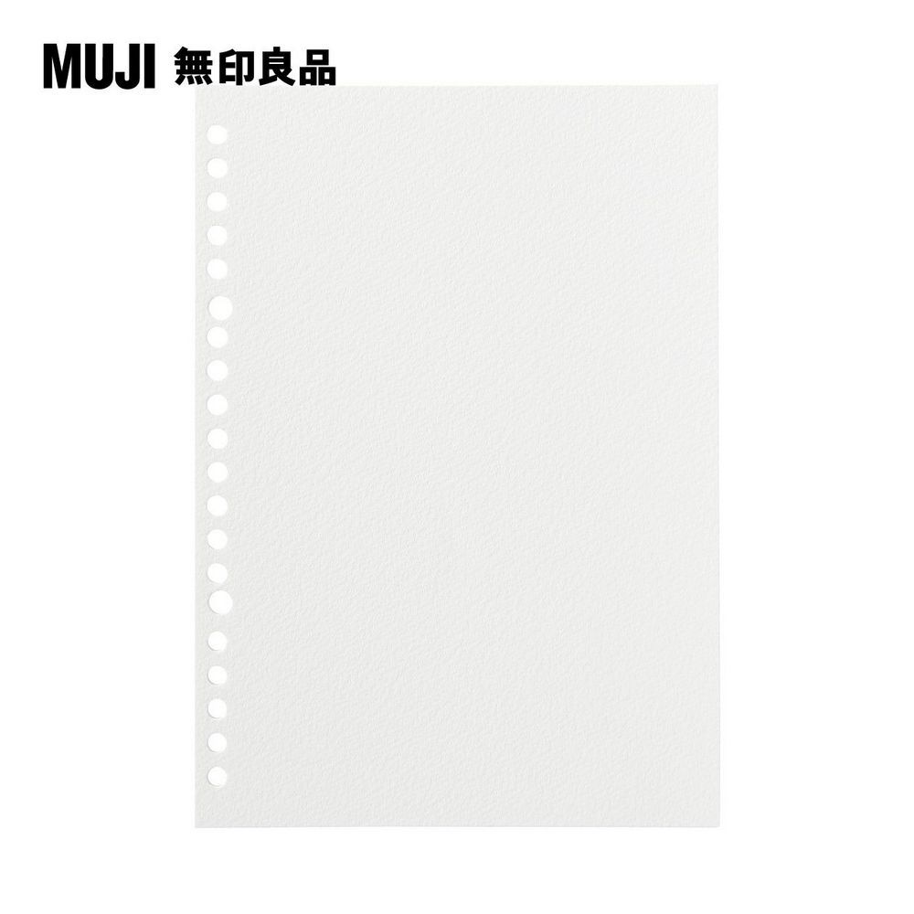 MUJI 無印良品 自由組合活頁筆記本內頁/20孔.A5.圖畫紙