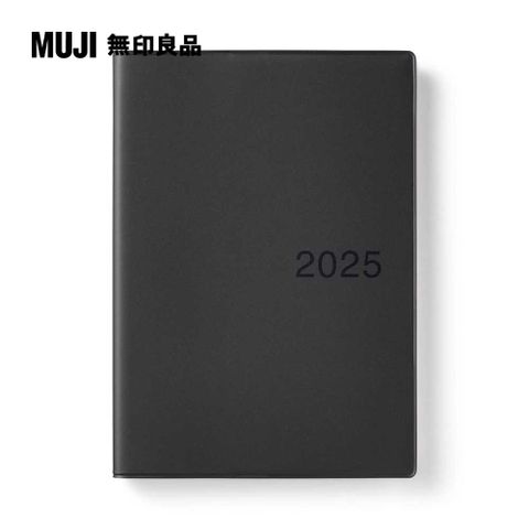 MUJI 無印良品 月週筆記本/202412開始/深灰.B6