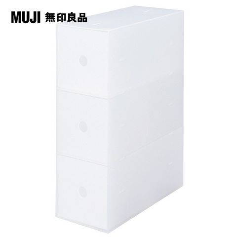 MUJI 無印良品 聚丙烯小物收納盒/3層.約長11寬24.5高32cm