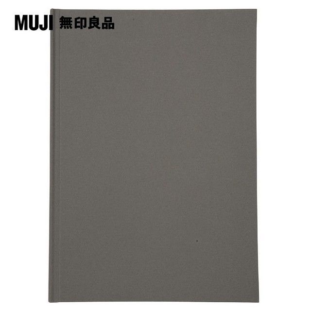 MUJI 無印良品 硬質封面硬質封面相本/4x6吋照片用.2層.深灰(J)