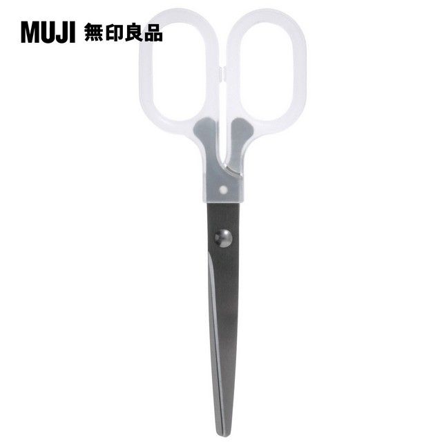 MUJI 無印良品 不鏽鋼剪刀/15.5cm.透明