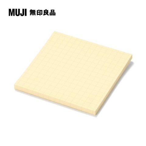 MUJI 無印良品 便利貼(5mm方眼)/7575.黃.50張