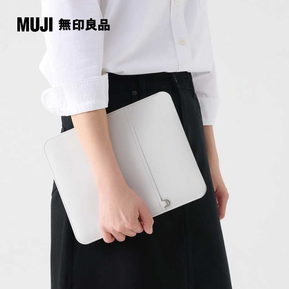 MUJI 無印良品 自由組合平板電腦包/灰26.721.5cm