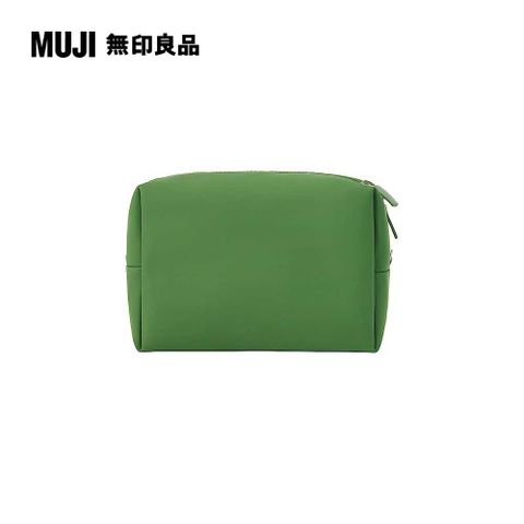 MUJI 無印良品 自由組合收納包/長方形.大.厚型/綠