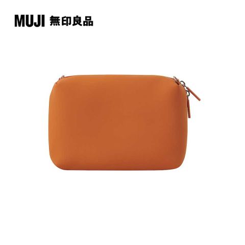 自由組合小物收納包.大/橘25×18×7.8cm【MUJI 無印良品】