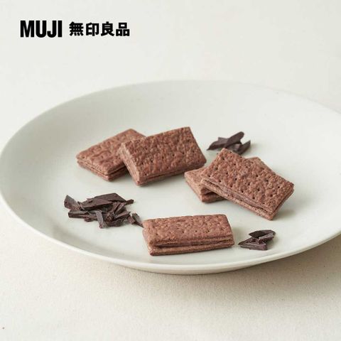 MUJI 無印良品 可可風味夾心千層餅100g(20g5入)
