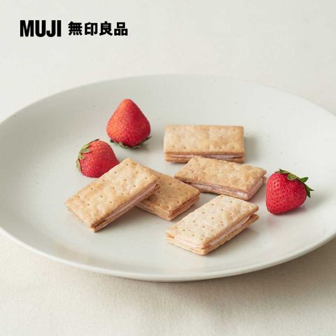 MUJI 無印良品 草莓風味夾心千層餅100g(20g5入)