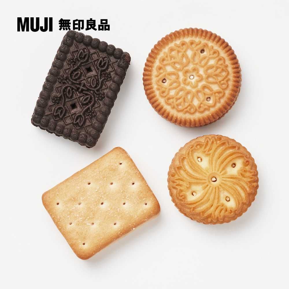 MUJI 無印良品 大袋四種夾心餅乾218g