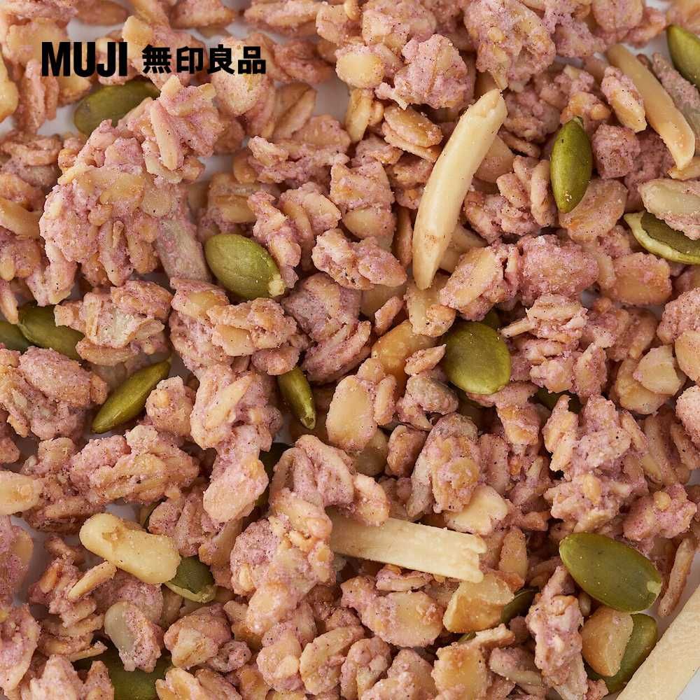 MUJI 無印良品 無加糖紫米山藥烘烤穀麥300g