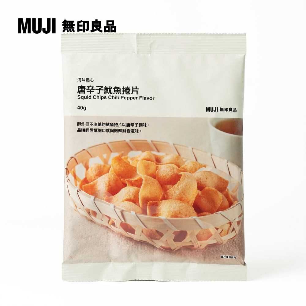 MUJI 無印良品 海味點心 唐辛子魷魚捲片40g