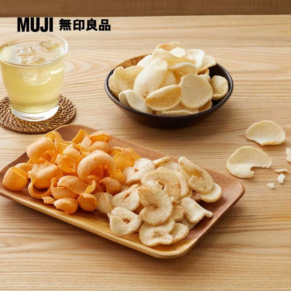 MUJI 無印良品 海味點心 蒜味蝦餅40g