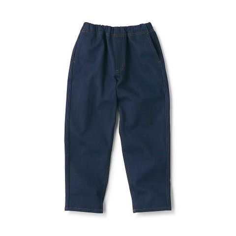 兒童彈性丹寧感寬鬆褲
