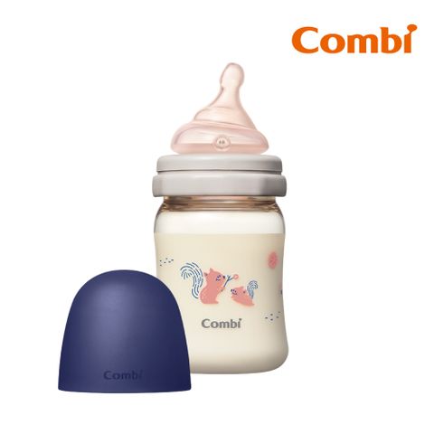 【Combi】真實含乳寬口PPSU奶瓶 160ml 藍