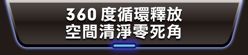 360度循環釋放空間清淨零死角