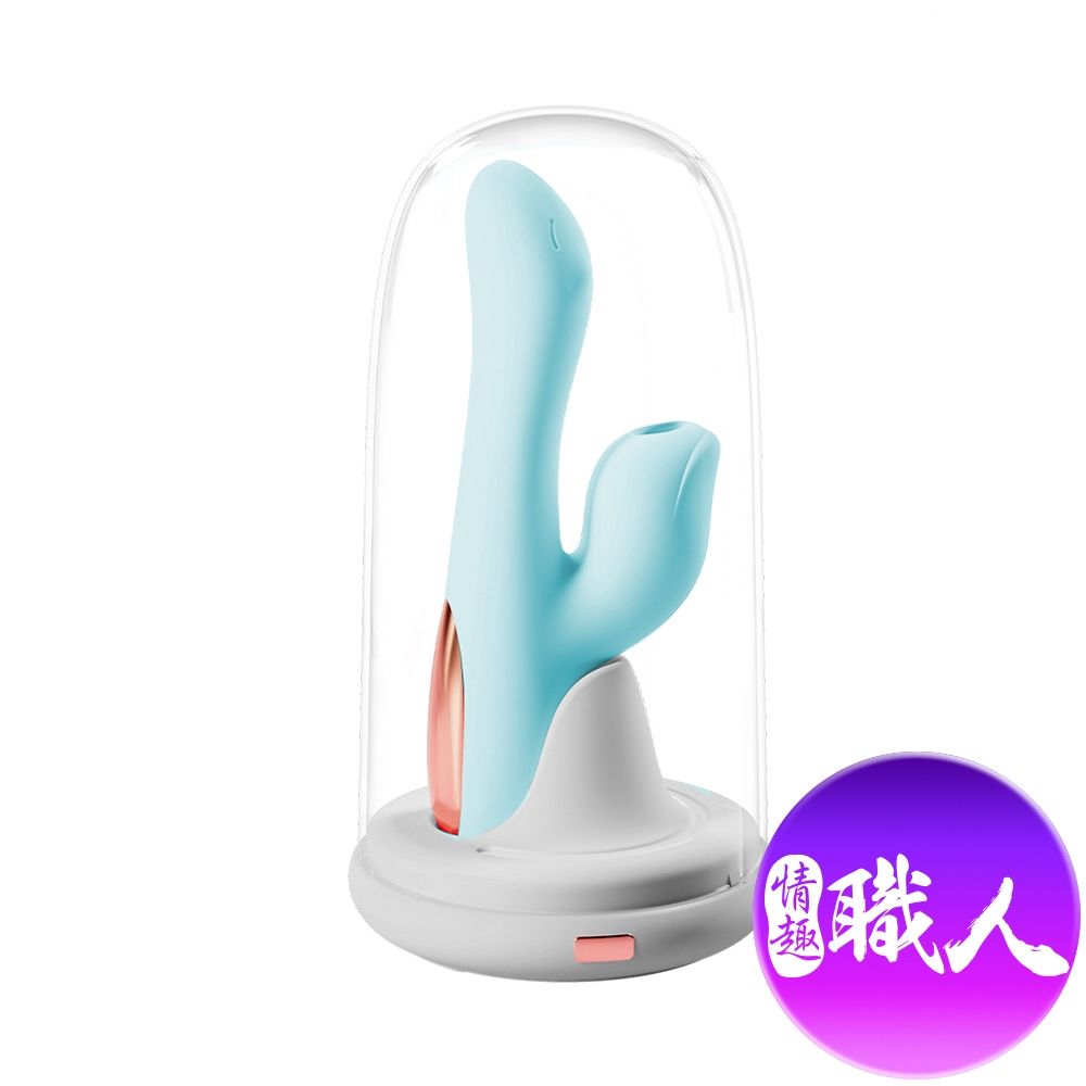 GALAKU 【情趣職人】米露Mirro小巧吸吮加溫按摩棒 藍