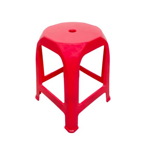 ONE 生活 來福四角塑膠椅(四入組) 紅/藍/深紅 三色