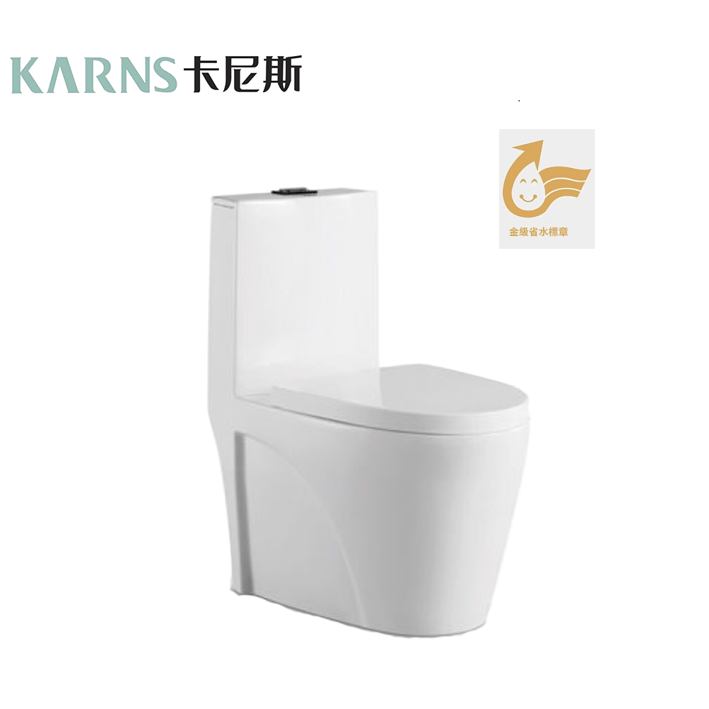  KARNS卡尼斯 兩段式漩渦龍捲噴射虹吸式金級省水馬桶 特殊管距20/25CM(K-55)