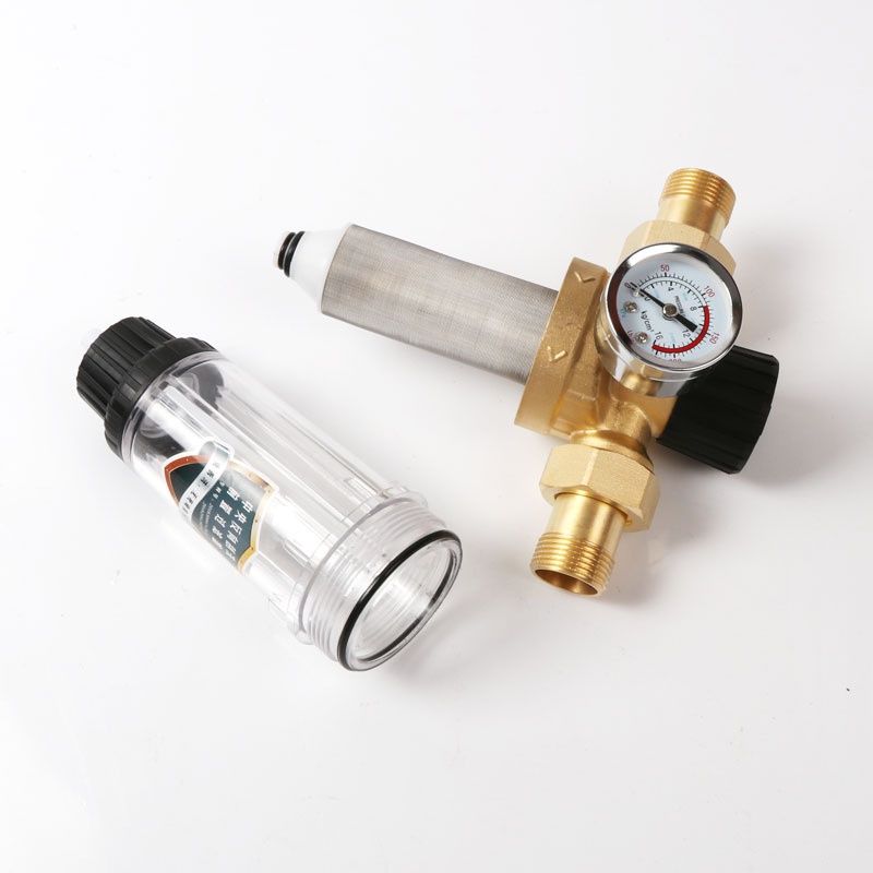  過濾器 濾水器 反沖洗帶表銅前置過濾器 前置凈水器 家用自來水不銹鋼網