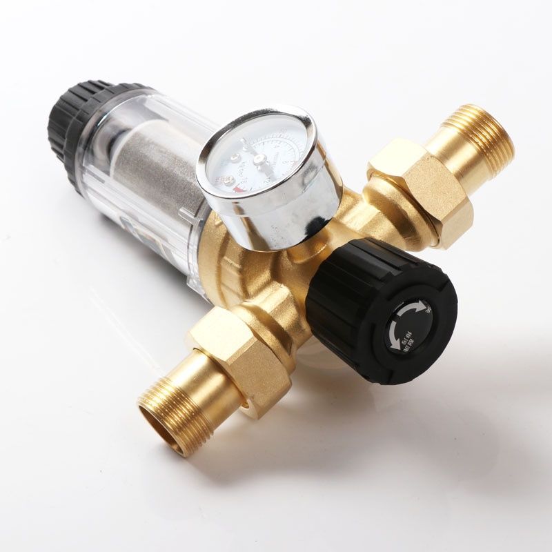  過濾器 濾水器 反沖洗帶表銅前置過濾器 前置凈水器 家用自來水不銹鋼網