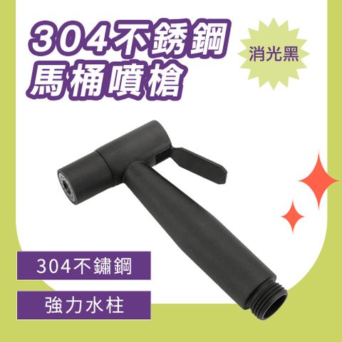 185-TF150B_304不銹鋼馬桶噴槍 (消光黑)